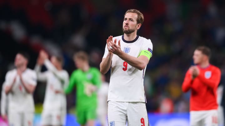 Harry Kane reacts to England’s final heartbeat in Euro 2020