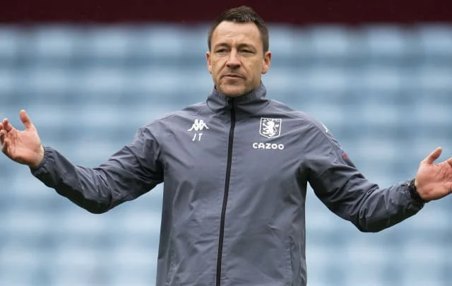 John Terry leaves the Aston Villa assistant