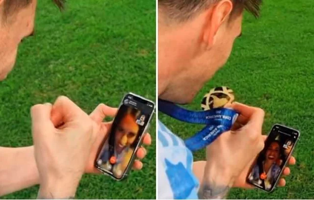 Lionel Messi Oo Lacag Ku Qaatay Muuqaalkii Uu Kula Hadlayay Qoyskiisa