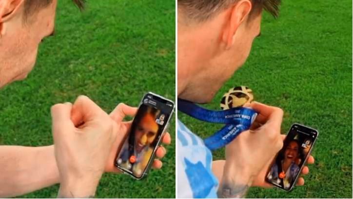 Lionel Messi Oo Lacag Ku Qaatay Muuqaalkii Uu Kula Hadlayay Qoyskiisa