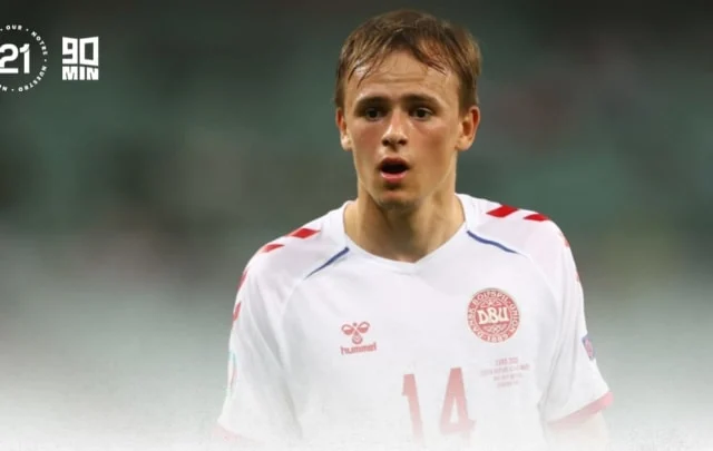 Mikkel Damsgaard continues to play for Denmark at Euro