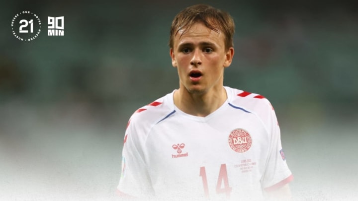 Mikkel Damsgaard continues to play for Denmark at Euro