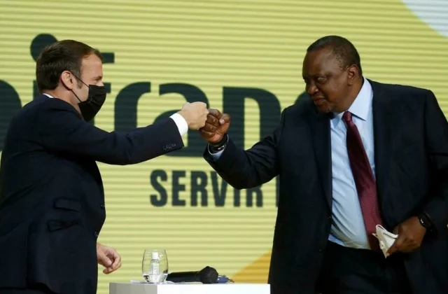 President Kenyatta in Paris to talk about