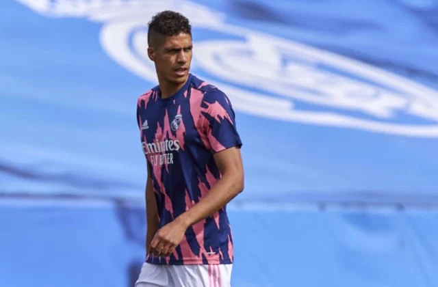 Raphael Varane most recently at 58 million euros