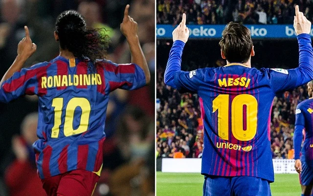 Ronaldinho Oo Ku Taliyey In Barcelona Meel Iska Dhigto No.10 Oo Aan