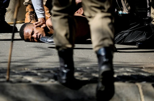 South Africa was seized by the worst violence in several years
