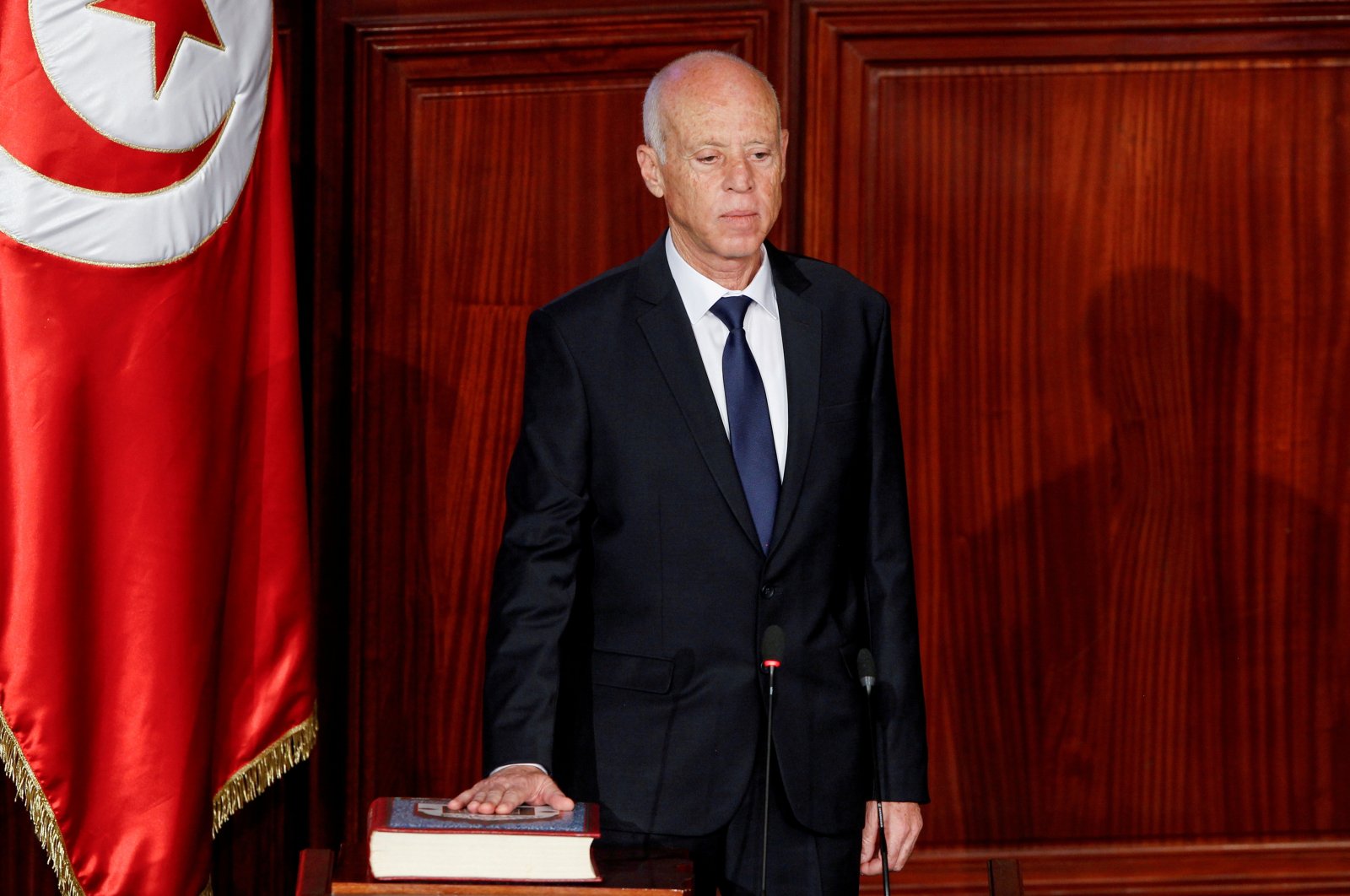 The Tunisian president is accused of “coup” after