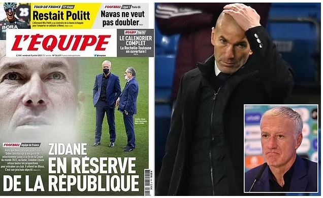 Wargeyska L’Equipe Oo Ogaaday Kooxda Uu Tababaraha U Noqonayo Zinedine