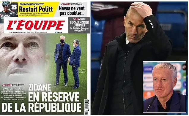 Wargeyska L’Equipe Oo Ogaaday Kooxda Uu Tababaraha U Noqonayo Zinedine