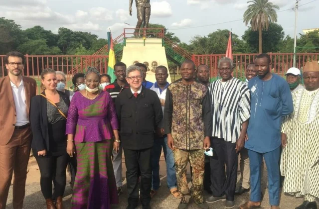 at the Thomas Sankara Memorial, the tribute to Jean-Luc