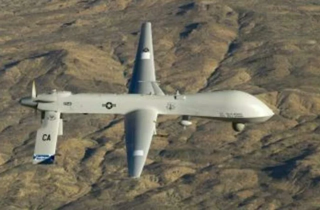 first drone strike towards shebab then