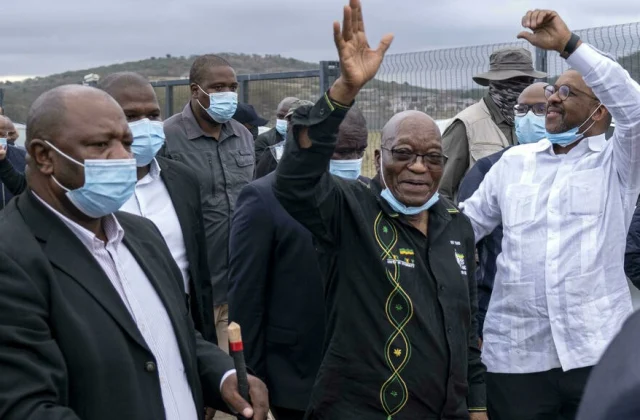 former president Jacob Zuma is jailed