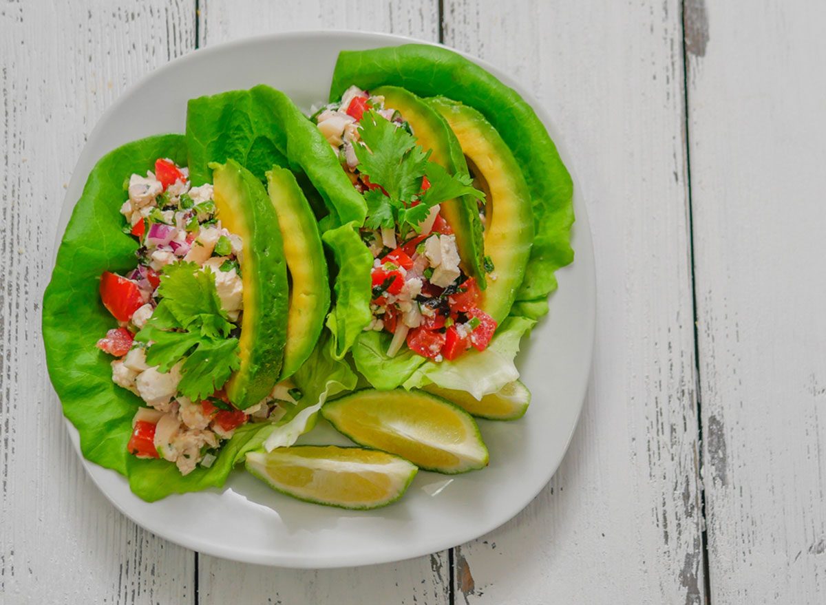 vegan ceviche salad cups