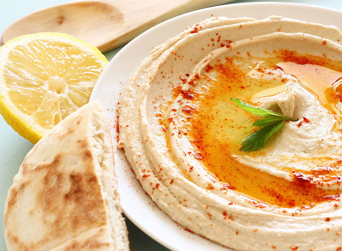 homemade hummus