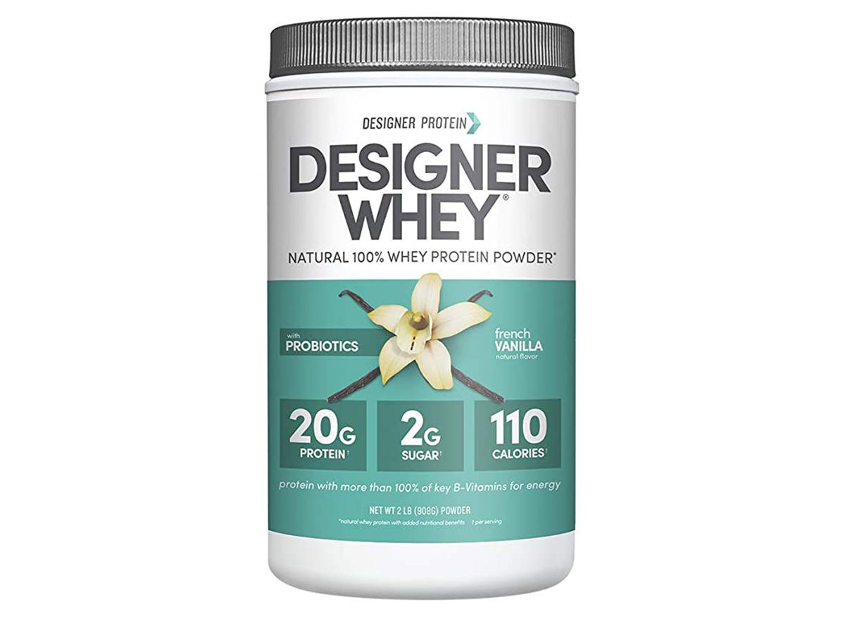 designer whey protein powder