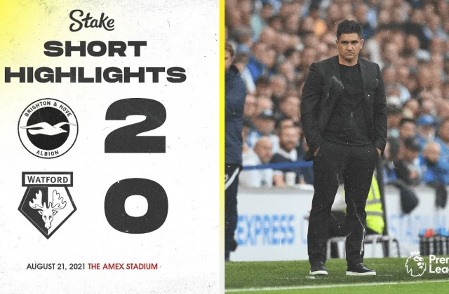 BRIGHTON & HOVE ALBION 2-0 WATFORD |  SHORT HIGHLIGHTS
