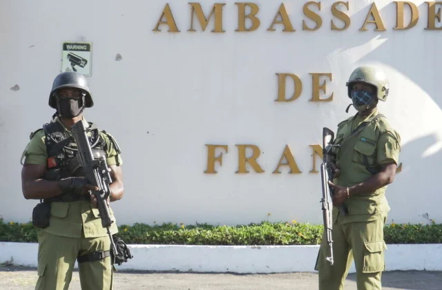Four killed and six wounded in an attack outside the French embassy in Dar es Salaam