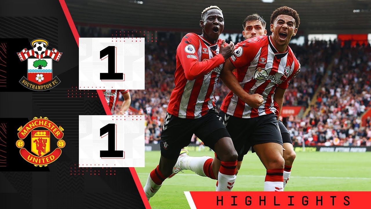 HIGHLIGHTS 90 SECONDS: Southampton 1-1 Manchester United |  premier league