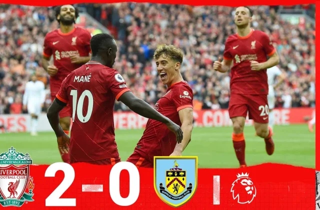 Highlights: Liverpool 2-0 Burnley |  Jota and Mane score as fans return to Anfield