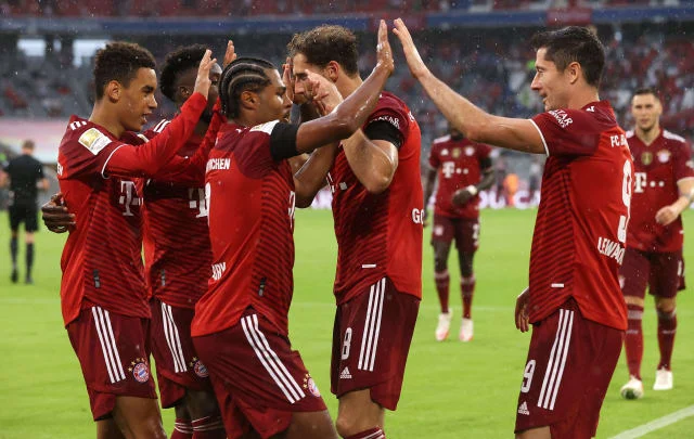 Matches and outcomes for Bayern Munich: 2021/22 season