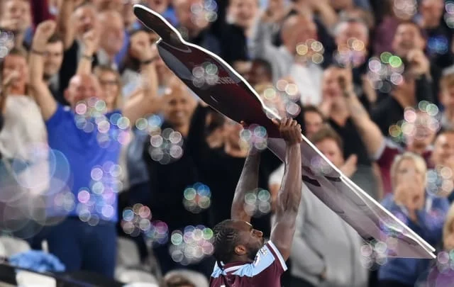 Michail Antonio explains the cardboard cutout celebration