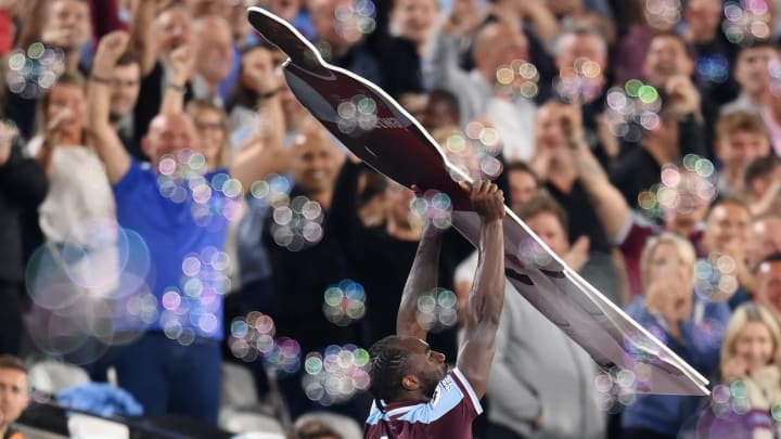 Michail Antonio explains the cardboard cutout celebration