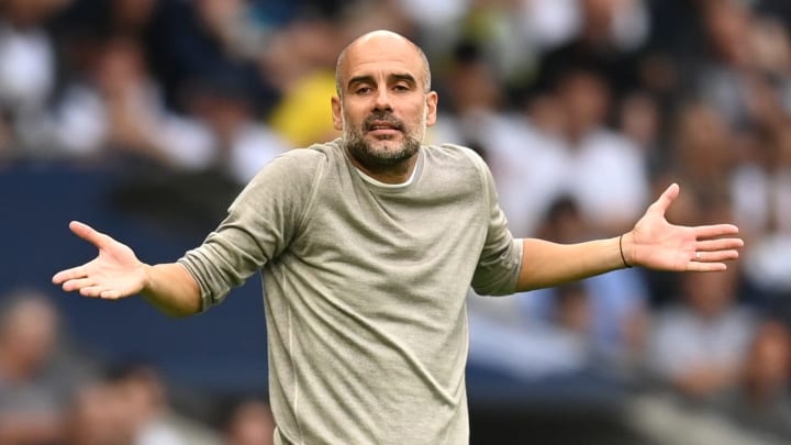 Pep Guardiola reacts to Tottenham’s defeat