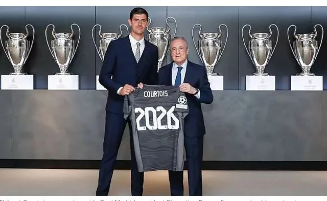 RASMI: Thibaut Courtois Oo Cimrigiisa Ciyaareed U Hibeeyey Real Madrid