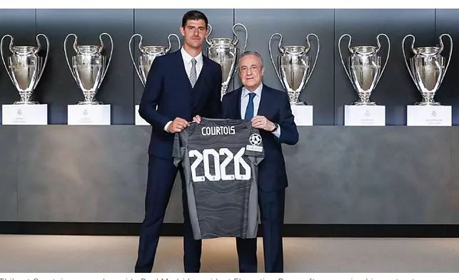 RASMI: Thibaut Courtois Oo Cimrigiisa Ciyaareed U Hibeeyey Real Madrid