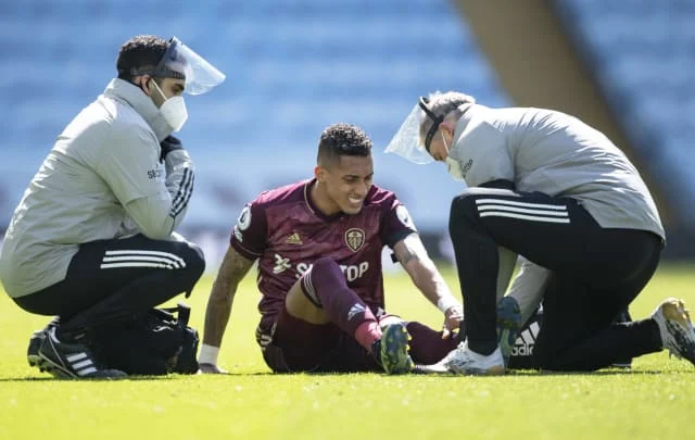 Raphinha feared he would lose his leg after Leeds’ damage