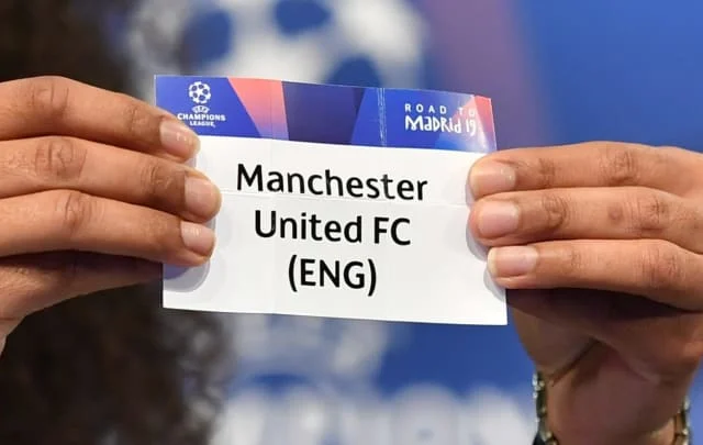 The matches within the Man Utd Champions League are confirmed