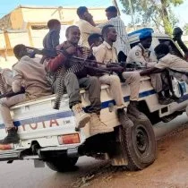 British, German-equipped and trained Somali police officers attack local radio station and detain seven journalists
