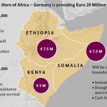Germany is allocating 20 million euros to the FAO to help people in need in Kenya, Somalia and Ethiopia