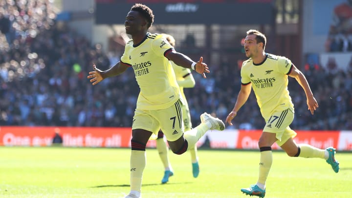 Player ranking when Saka scores Arsenal’s 2,000th Premier League objective
