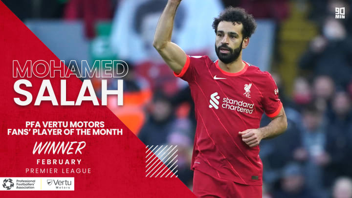 Winner of PFA Vertu Motors Premier League Fans’ Player of the Month