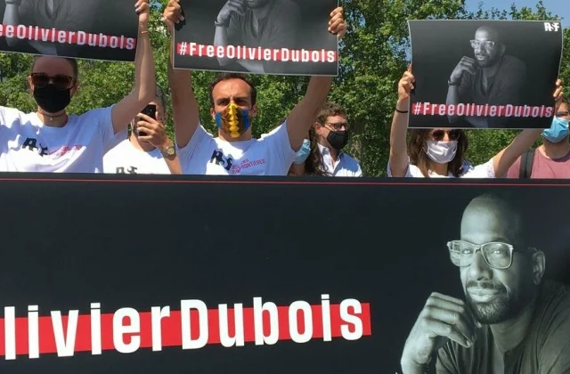 relief of the relatives of journalist Olivier Dubois after