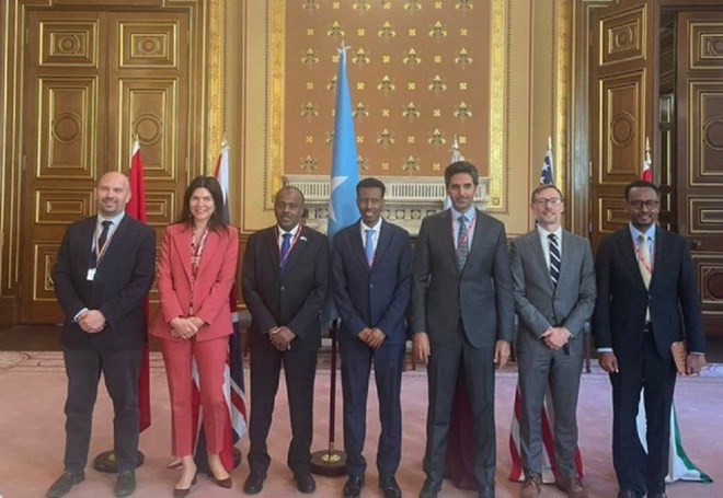 International coalition pledges continued support for Somalia at Quint meeting in London
