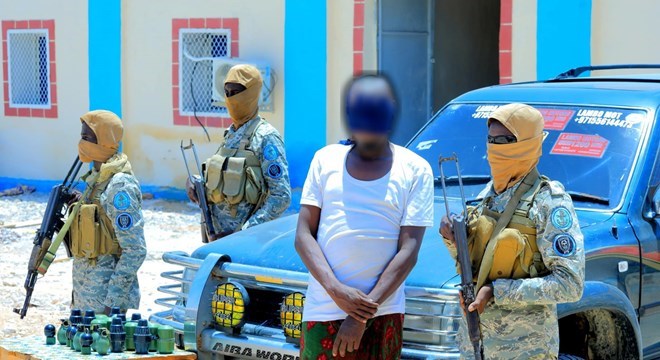 Puntland security forces seize explosives, arrest suspect in Bosaso anti-terror operation