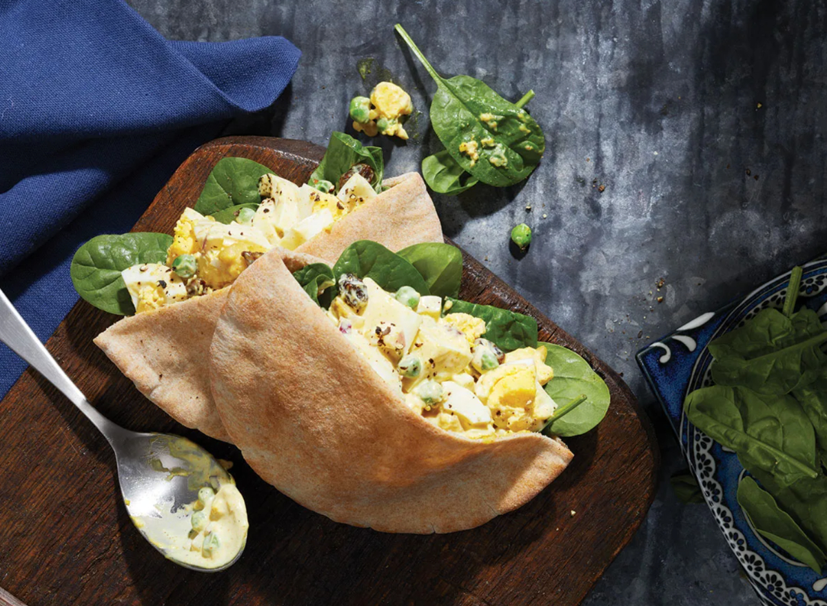 curried egg salad sandwich