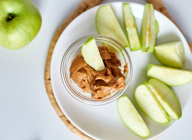 peanut butter and apples