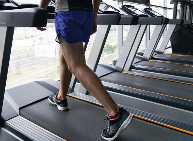 man on treadmill