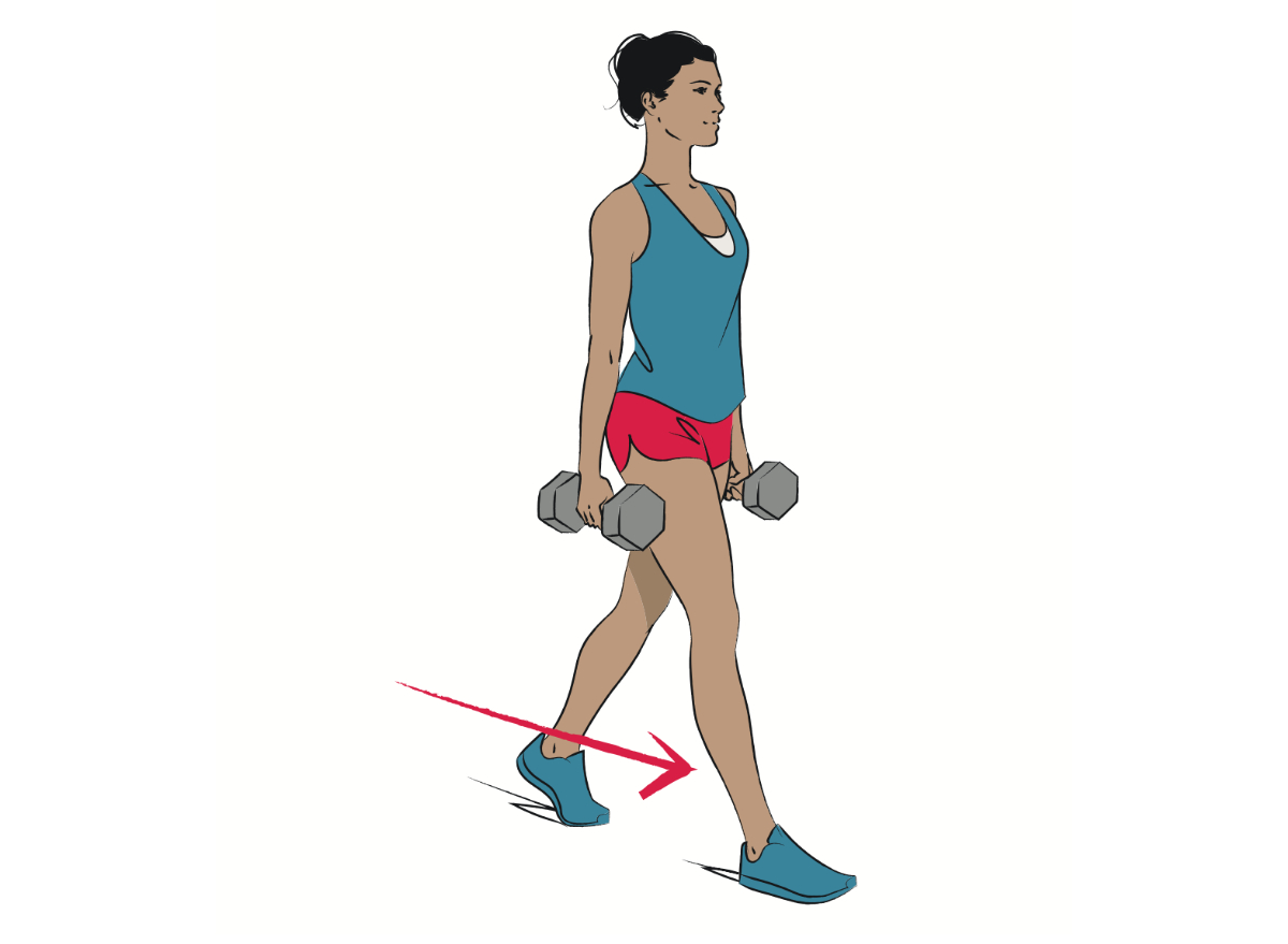 illustration of farmer's walk exercise