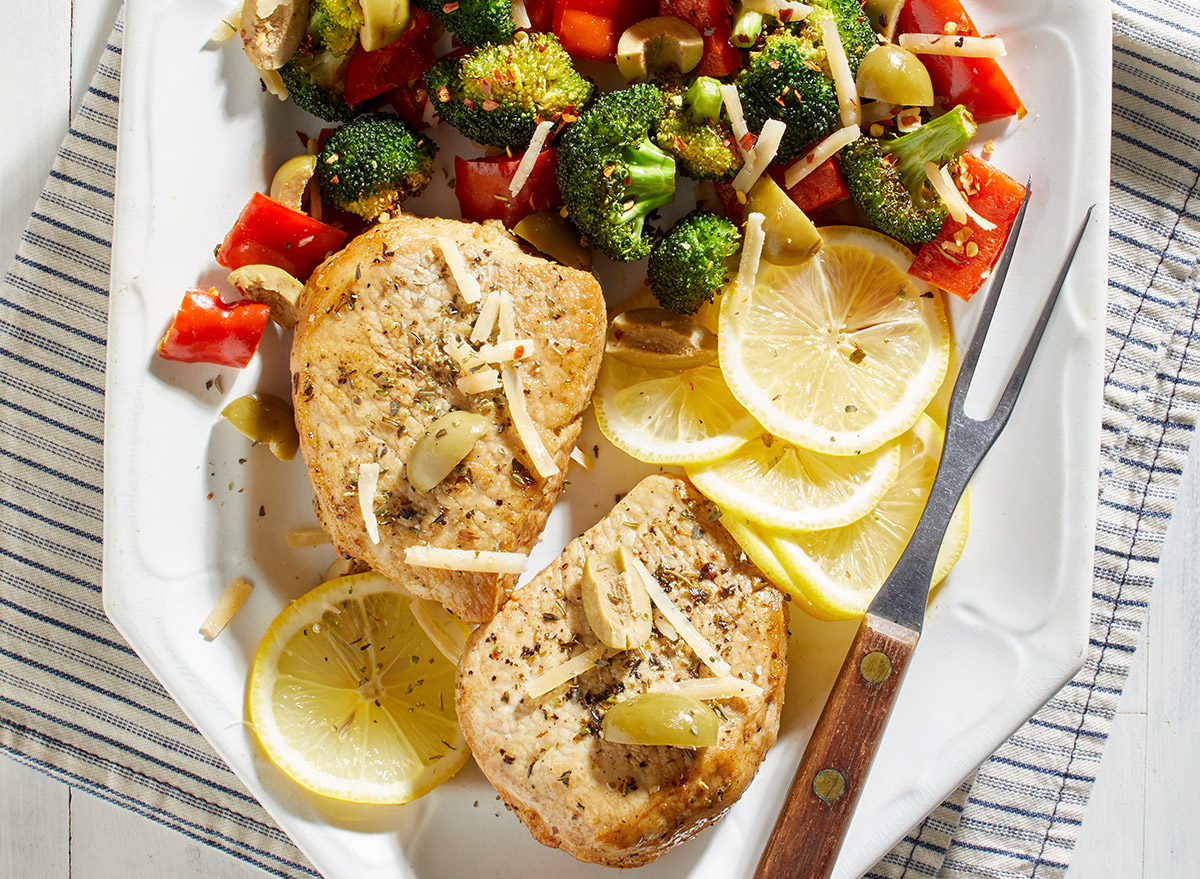 sheet pan pork chops