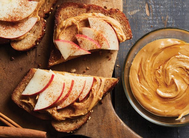 maple cashew apple toast