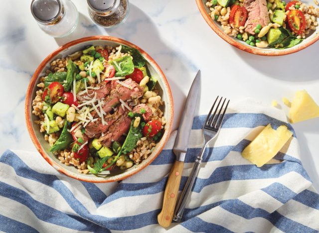 italian-inspired beef & farro bowls