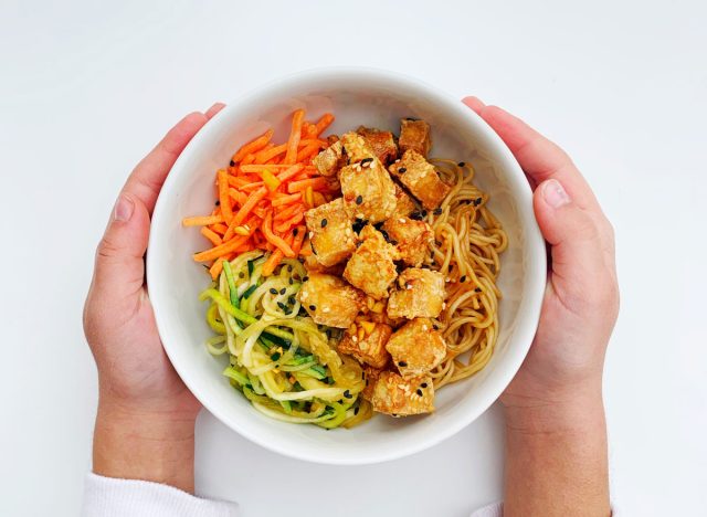 tofu zoodle bowls