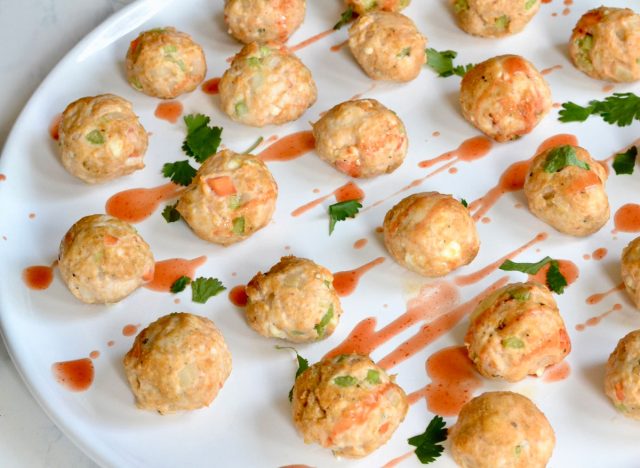 buffalo chicken meatballs