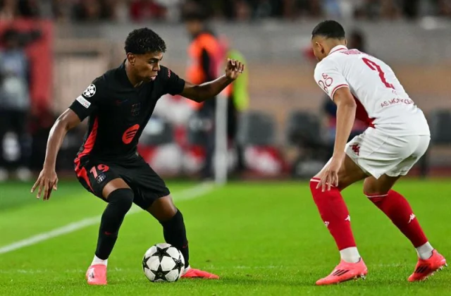 Barcelona Falls Short in Their Champions League Opener Against Monaco