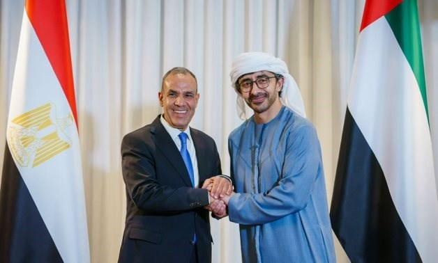 Egyptian, Emirati FMs discuss regional crises, economic cooperation