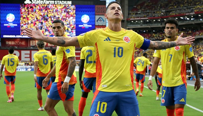 Rodriguez inspires Colombia to victory over Argentina